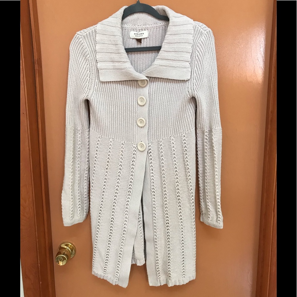 Sonoma Duster Sweater. Size M